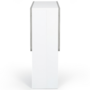 Voir la diapositive 6 : ID MARKET Table console pliable EDI 2-4 personnes blanche plateau effet béton 103 x 76 cm