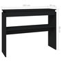 Voir la diapositive 6 : VIDAXL Table console noir 102x30x80 cm bois d ingénierie