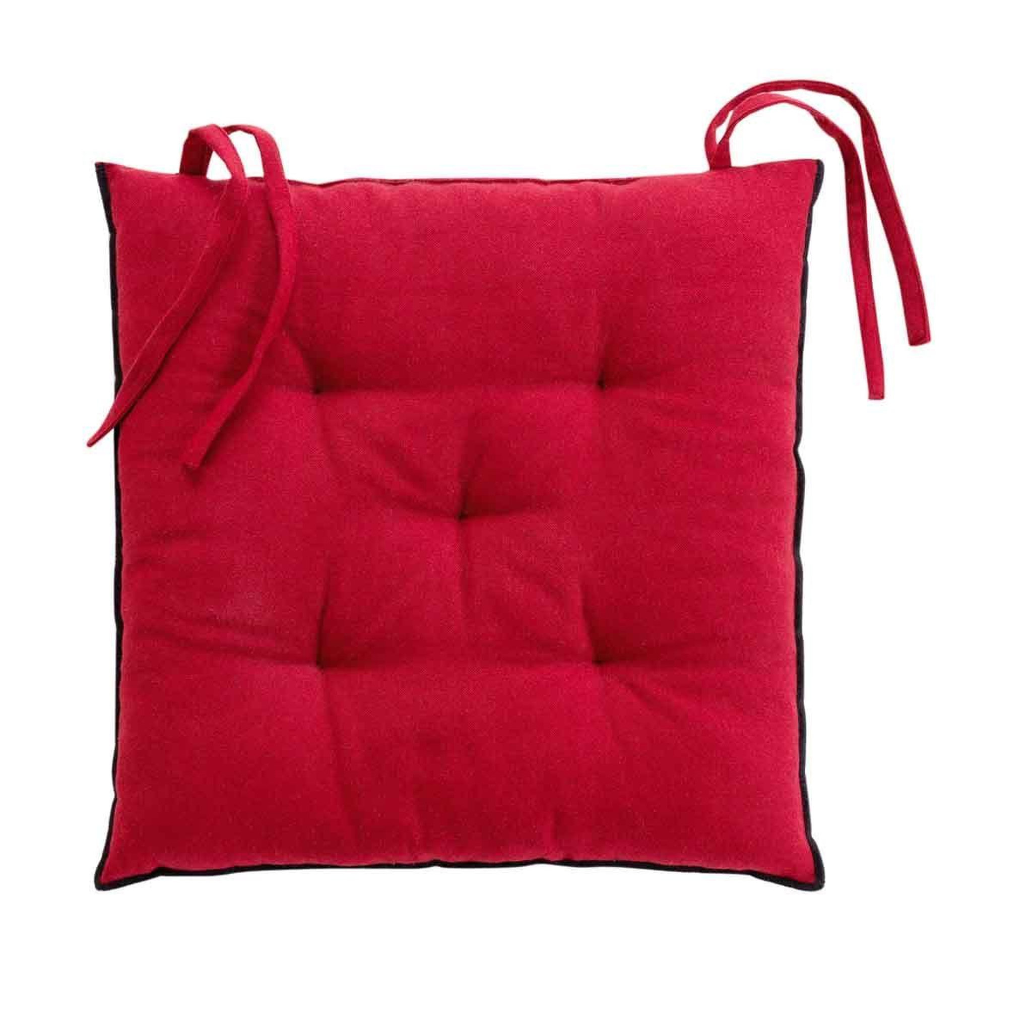 Voir la diapositive 2 : Douceur d'Intérieur Galette de chaise  mistraline  40x40cm bordeaux
