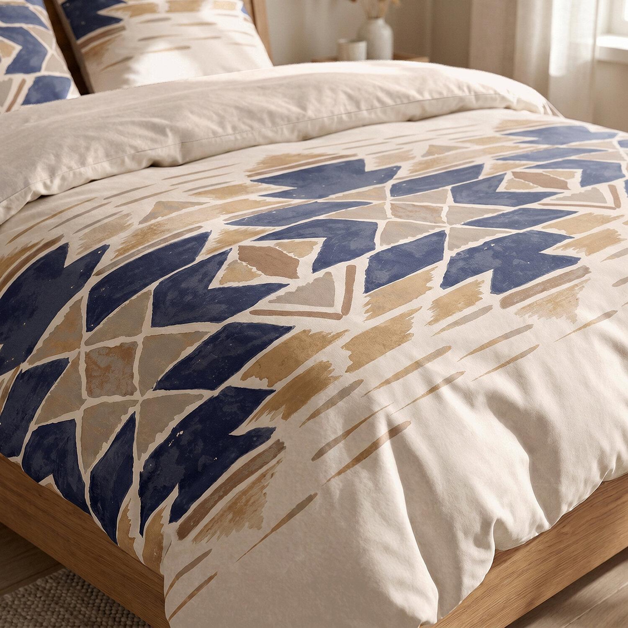 Voir la diapositive 4 : ATELIER DU COTON Parure housse de couette en coton 57 fils apotek