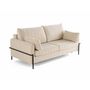 Voir la diapositive 6 : LISA DESIGN Ercolano - canapé 3 places convertible - couchage quotidien - matelas 11 cm - en velours