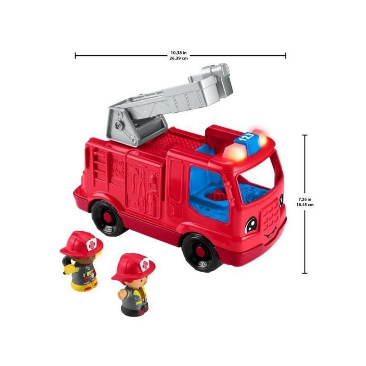 FISHER PRICE Fisher-Price-Little People-Camion de pompiers version multilingue HYR88