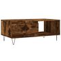 Voir la diapositive 2 : VIDAXL Table basse Chene fume 90x50x36,5 cm Bois d'ingenierie