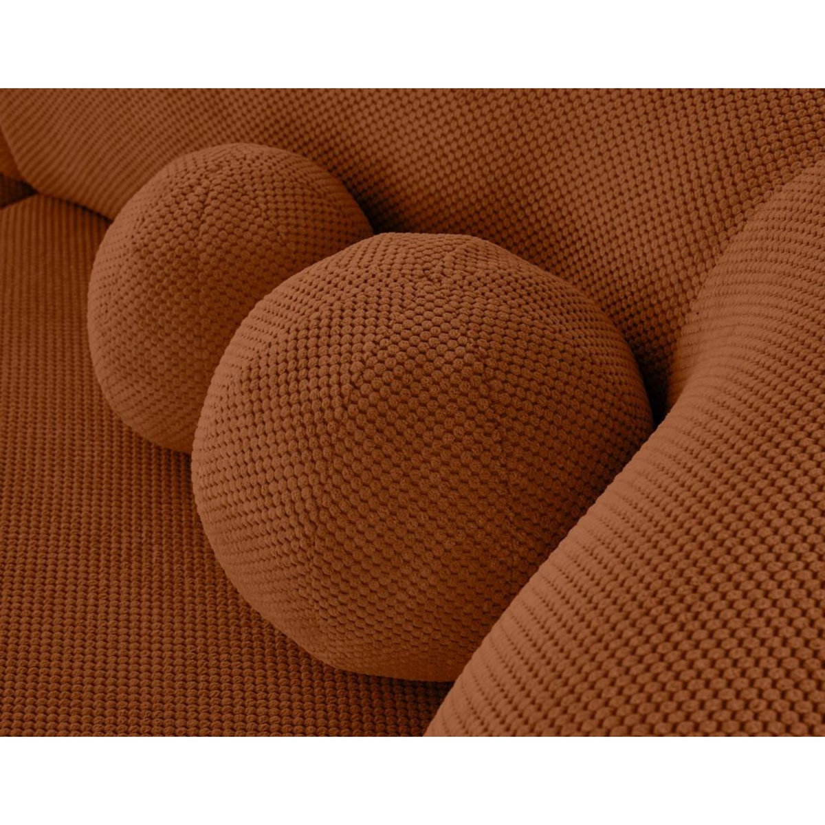 LISA DESIGN Charles - canapé droit 2 places en velours texturé