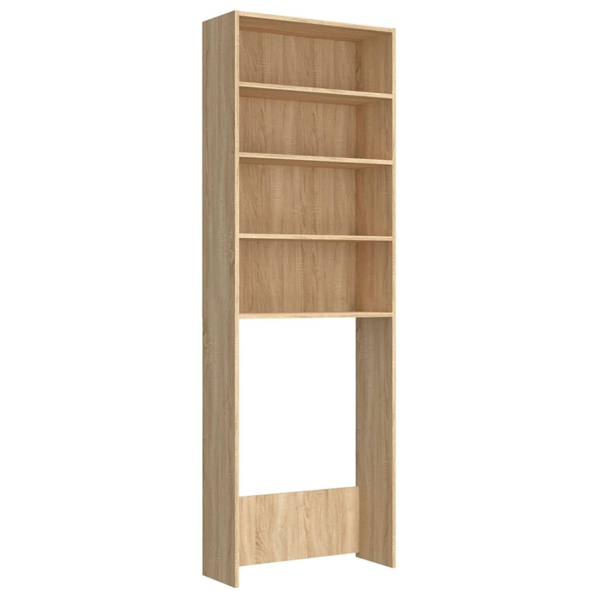 Voir la diapositive 2 : VIDAXL Meuble de machine a laver Chene sonoma 64x24x190 cm