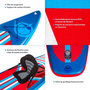 Voir la diapositive 3 : ADRENALIN Paddle Gonflable TOURER 11'6 34'' 6'' (350x86x15cm) avec Pompe, Pagaie, Dérive, Leash et Sac de transport
