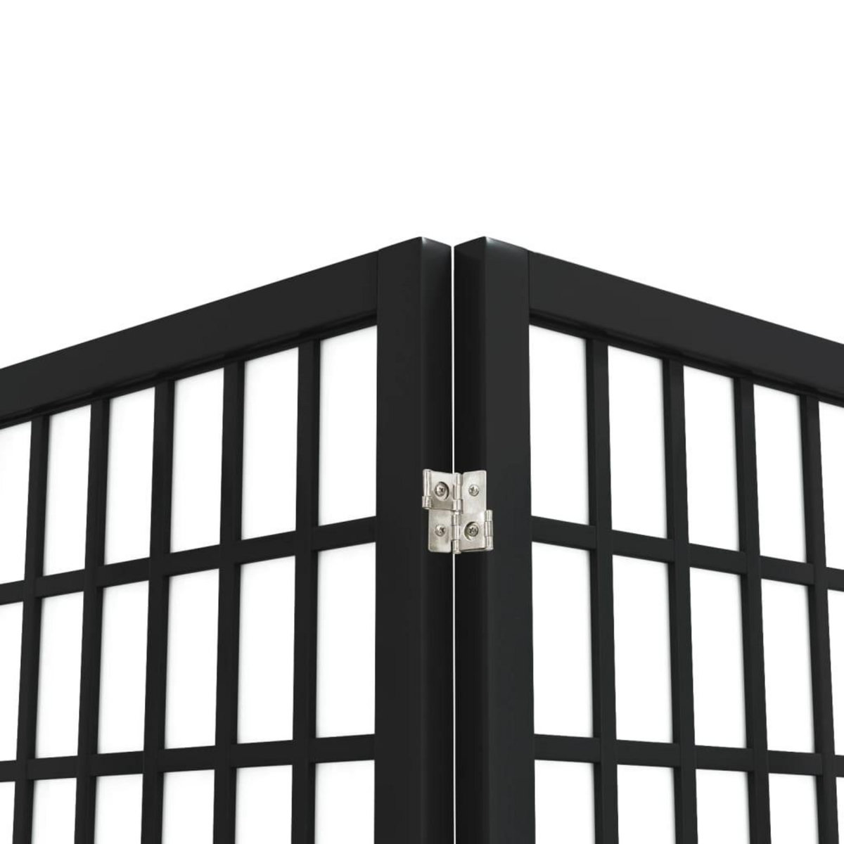 VIDAXL Cloison de separation pliable 6 panneaux 240x170 cm Noir