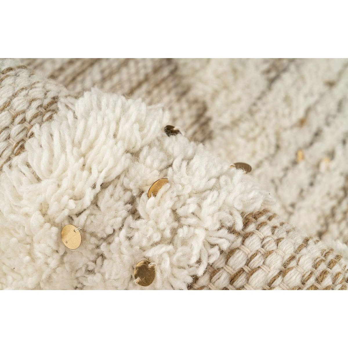 Paris Prix Tapis Bohème Tissé Fait à la Main  Bohist  Crème & Kaki