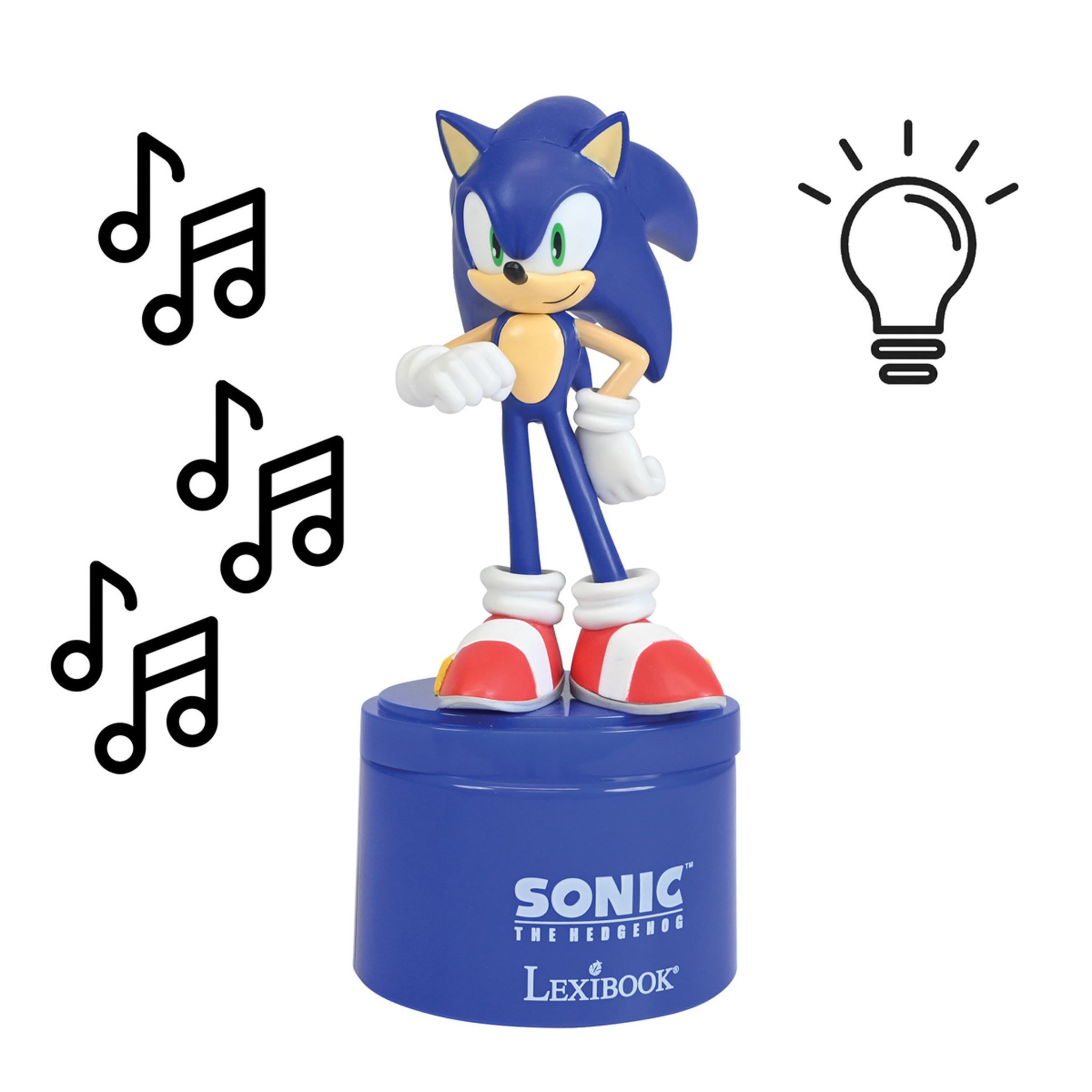 Voir la diapositive 2 : Lexibook Enceinte Bluetooth veilleuse Sonic