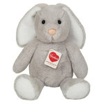 TEDDY BEAR Peluche lapin gris Abby de 32 cm