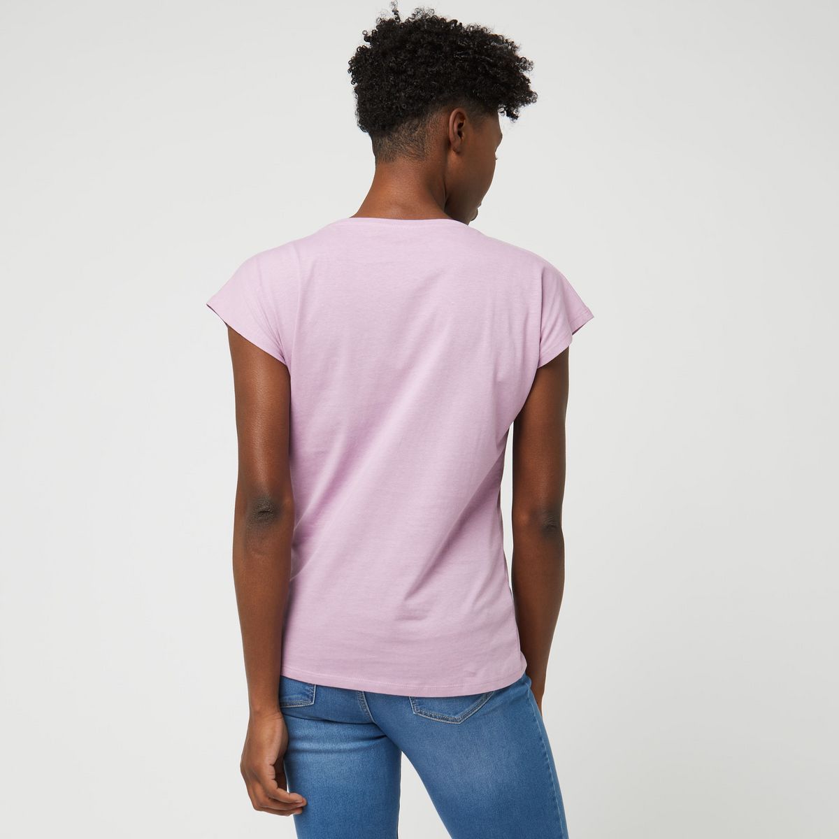 INEXTENSO T-shirt manche courte parme fantaisie femme