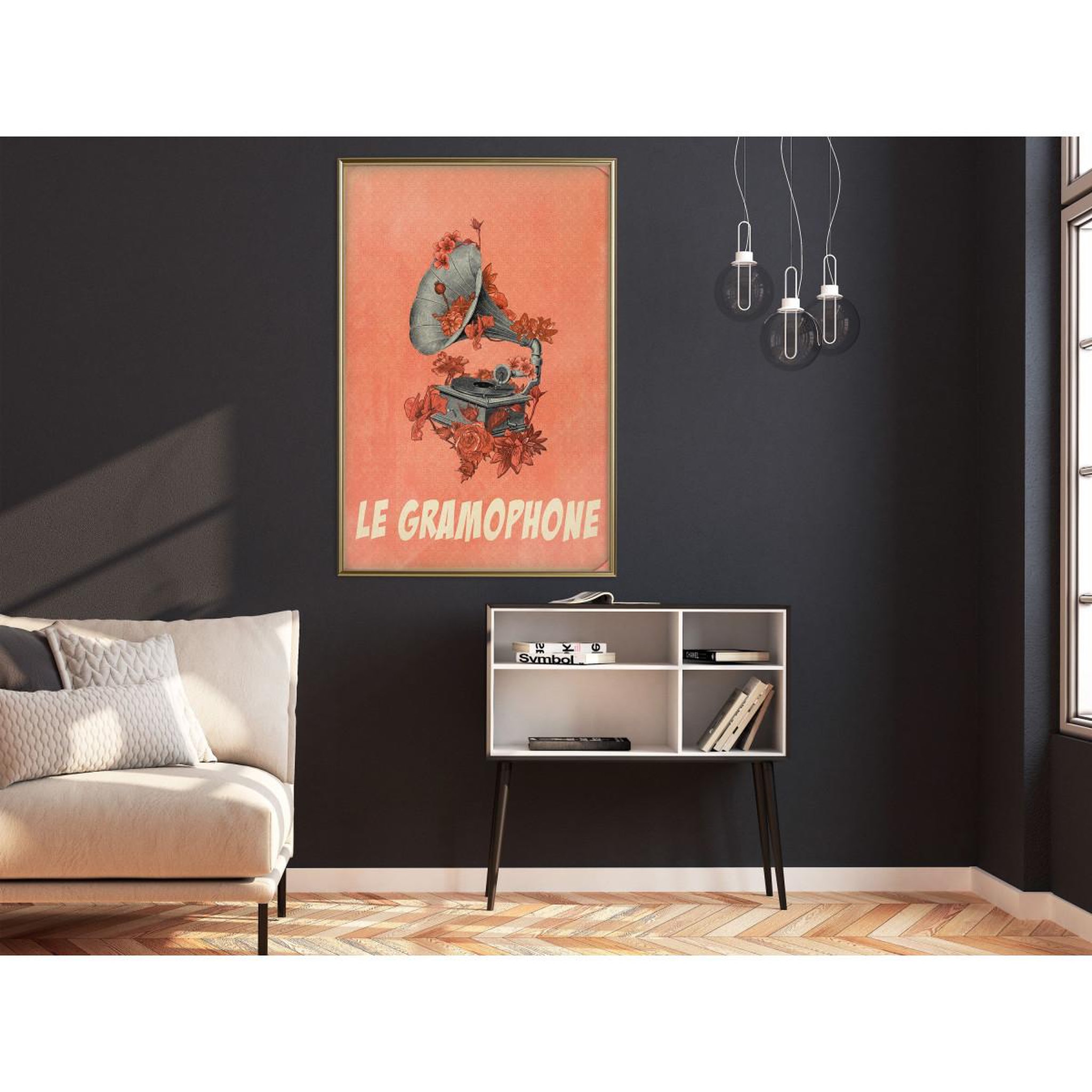 Voir la diapositive 2 : Paris Prix Affiche murale encadrée  retro music