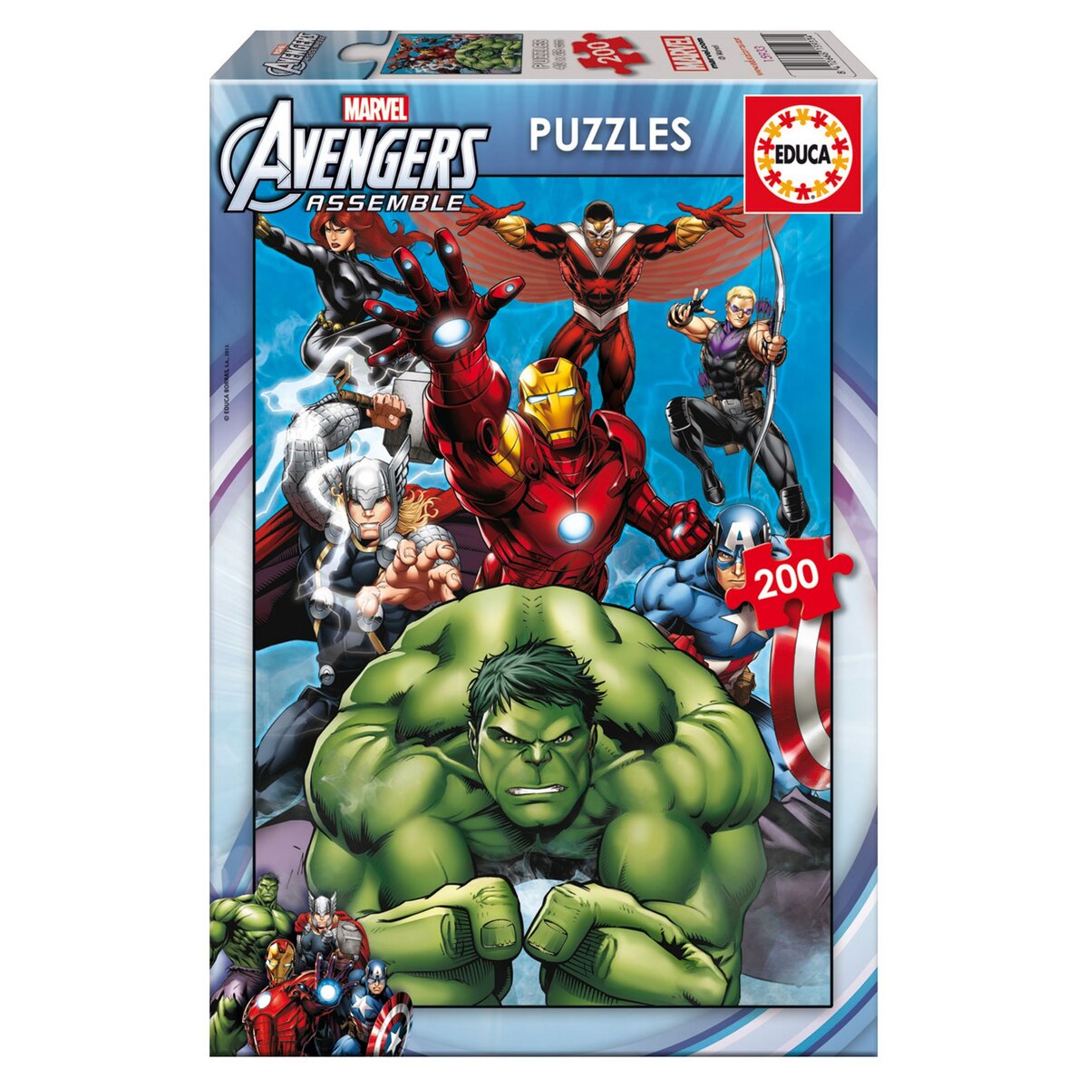 EDUCA Puzzle 200 pièces : Avengers