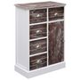 Voir la diapositive 3 : VIDAXL Buffet avec 10 tiroirs Marron 113x30x79 cm Bois
