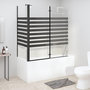 Voir la diapositive 1 : VIDAXL Cabine de douche a rayures 120x68x130 cm Verre trempe