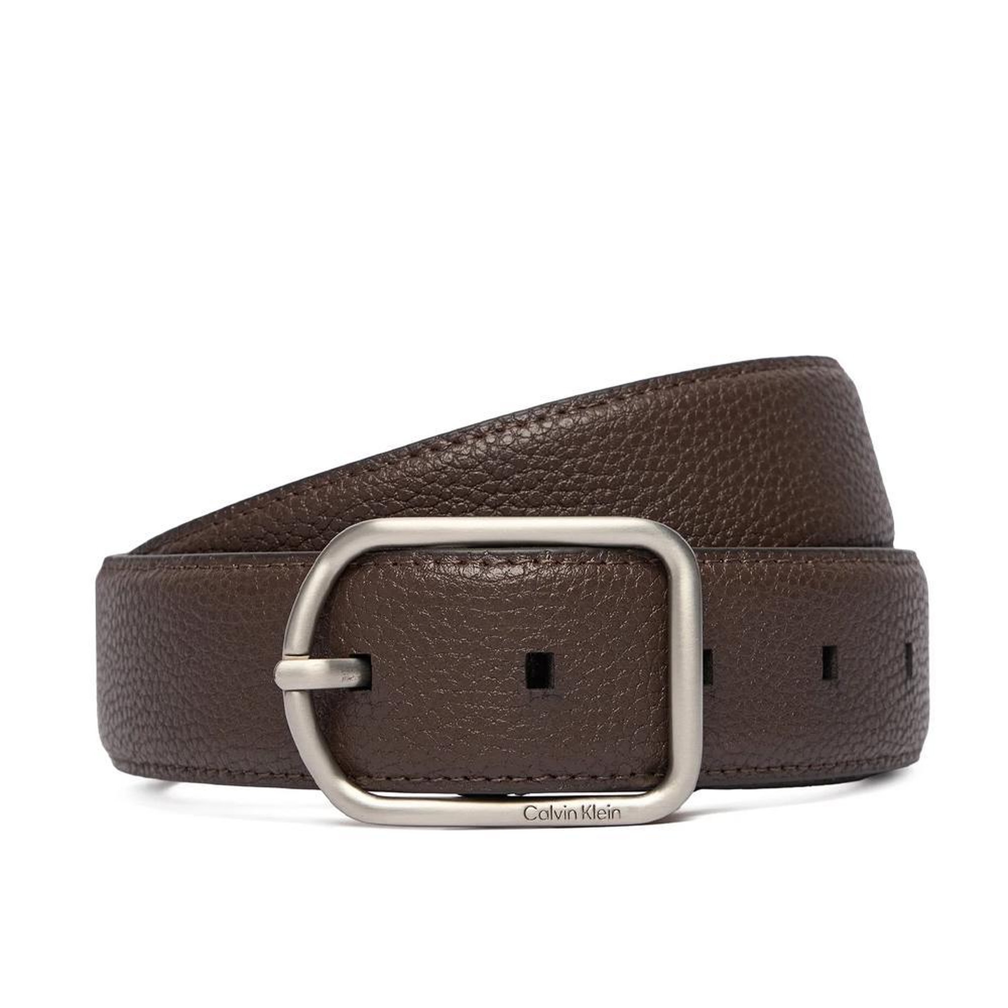 Voir la diapositive 2 : CALVIN KLEIN JEANS Ceinture marron homme calvin klein jeans round