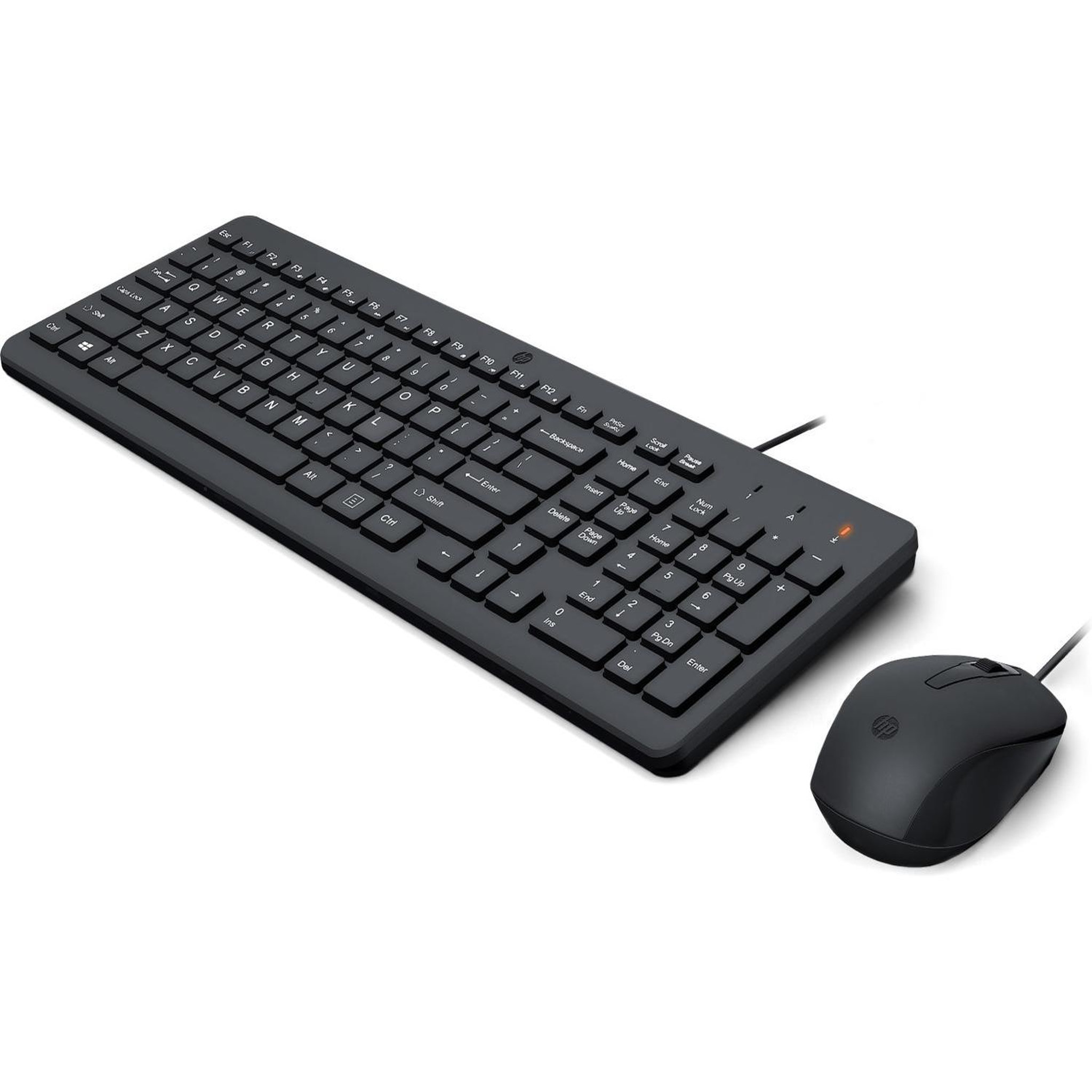Voir la diapositive 2 : HP HP 150 Wired Mouse and Keyboard clavier Souris incluse USB Noir
