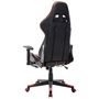 Voir la diapositive 4 : VIDAXL Chaise de jeu avec repose-pied Noir et rouge Cuir artificiel