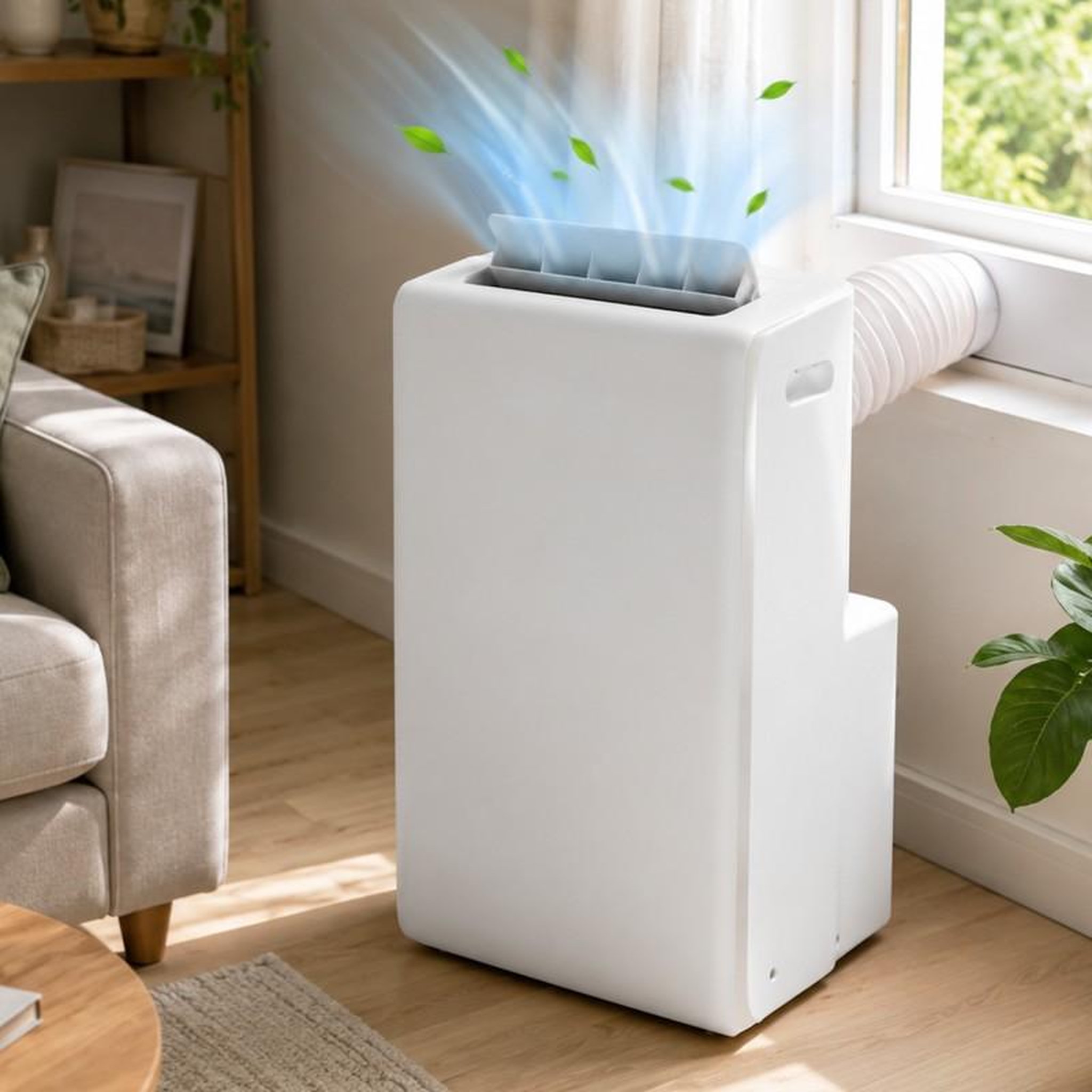 Voir la diapositive 2 : Climatiseur mobile connecté - 12 000 btu - wi-fi - froid et chauffage 3,52 kw