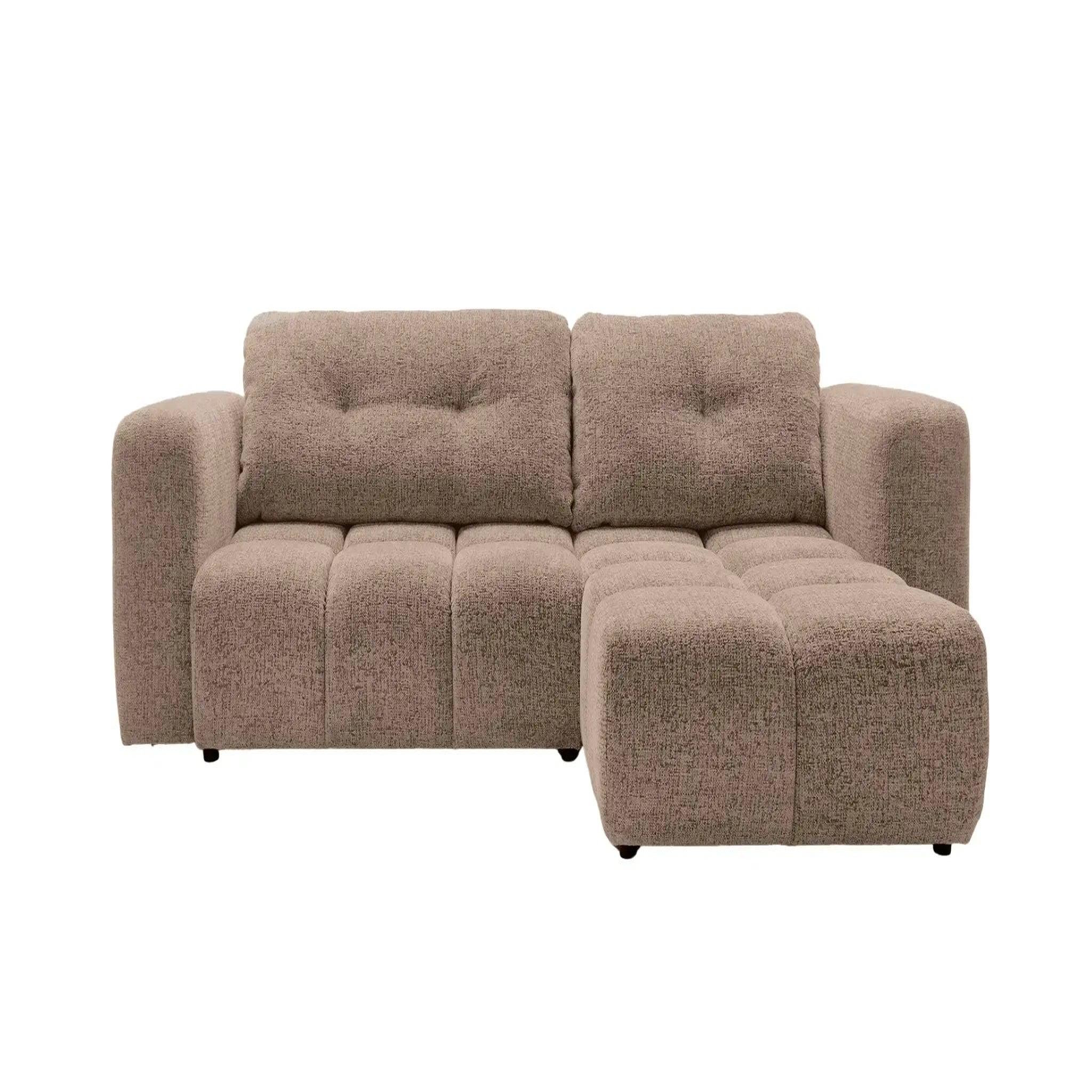 Voir la diapositive 1 : CASANOVA PARIS Romy 3 places - canapé d'angle convertible tissu chenille 3 places