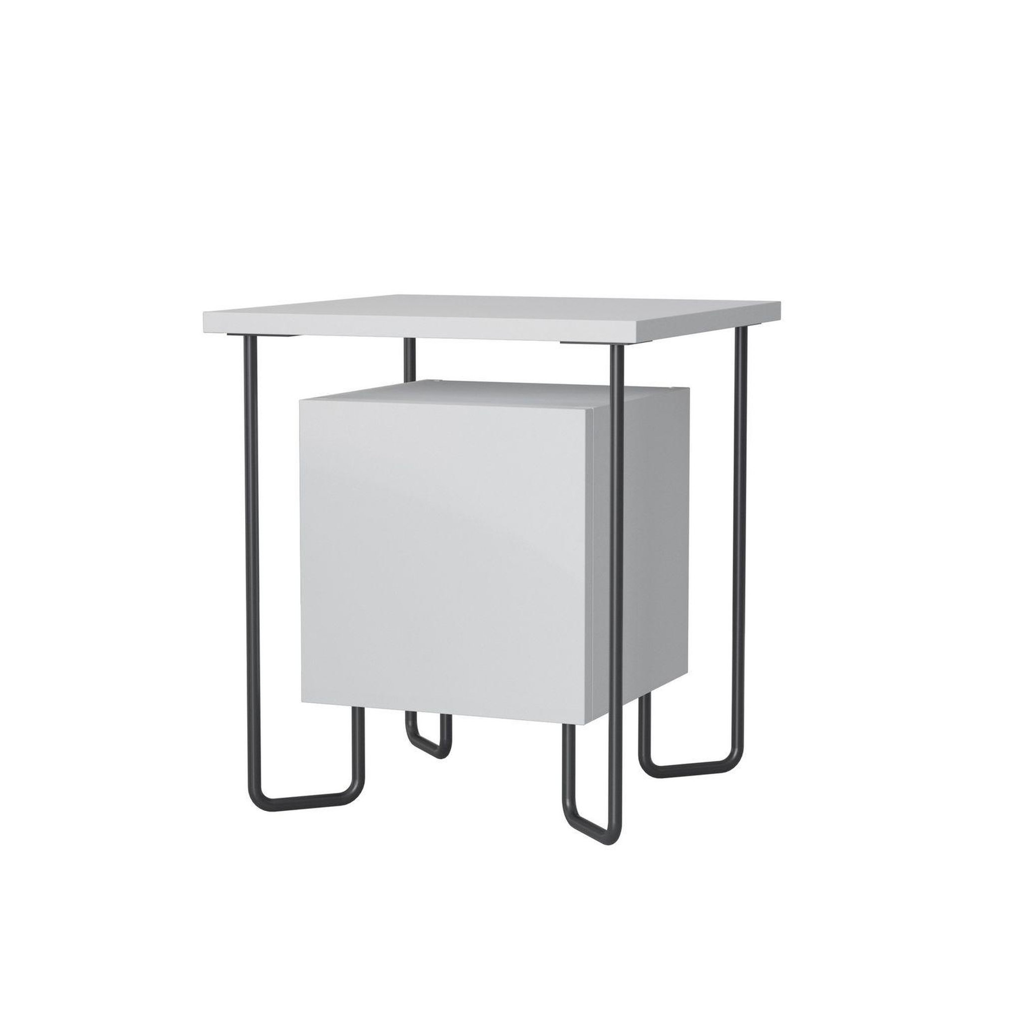 TOILINUX Table de chevet design Acres. Coloris disponibles : Gris