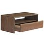 Voir la diapositive 3 : VIDAXL Table basse Acacia massif Bord assorti 90x50x40 cm Gris