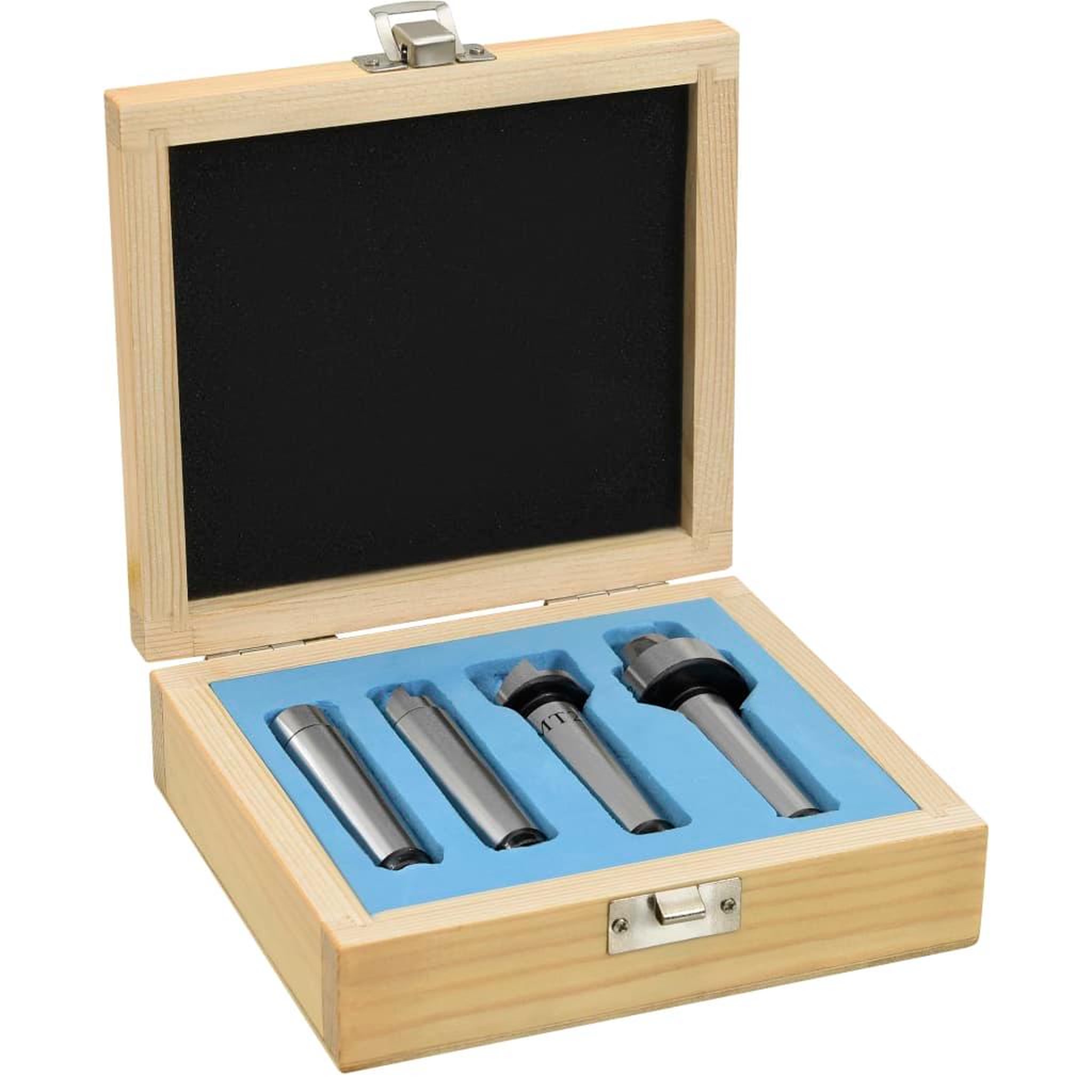 Voir la diapositive 3 : VIDAXL Centres de tour a bois 4 pcs MT2 Acier