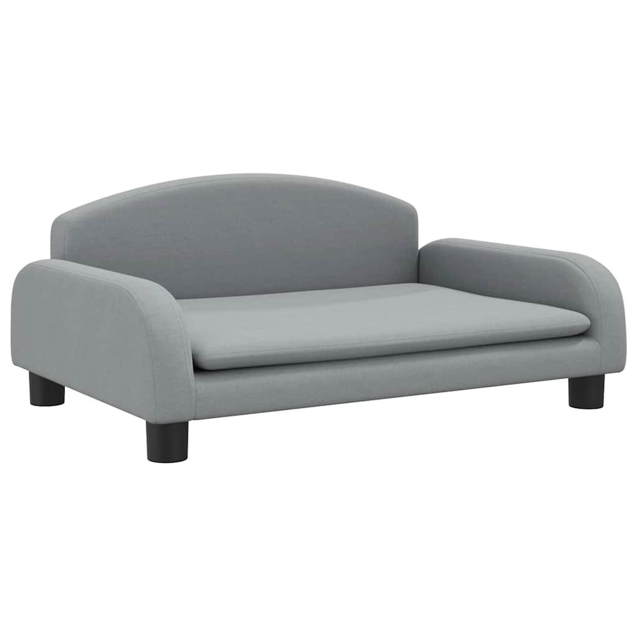 Voir la diapositive 2 : VIDAXL Lit pour chien gris clair 70x45x30 cm tissu