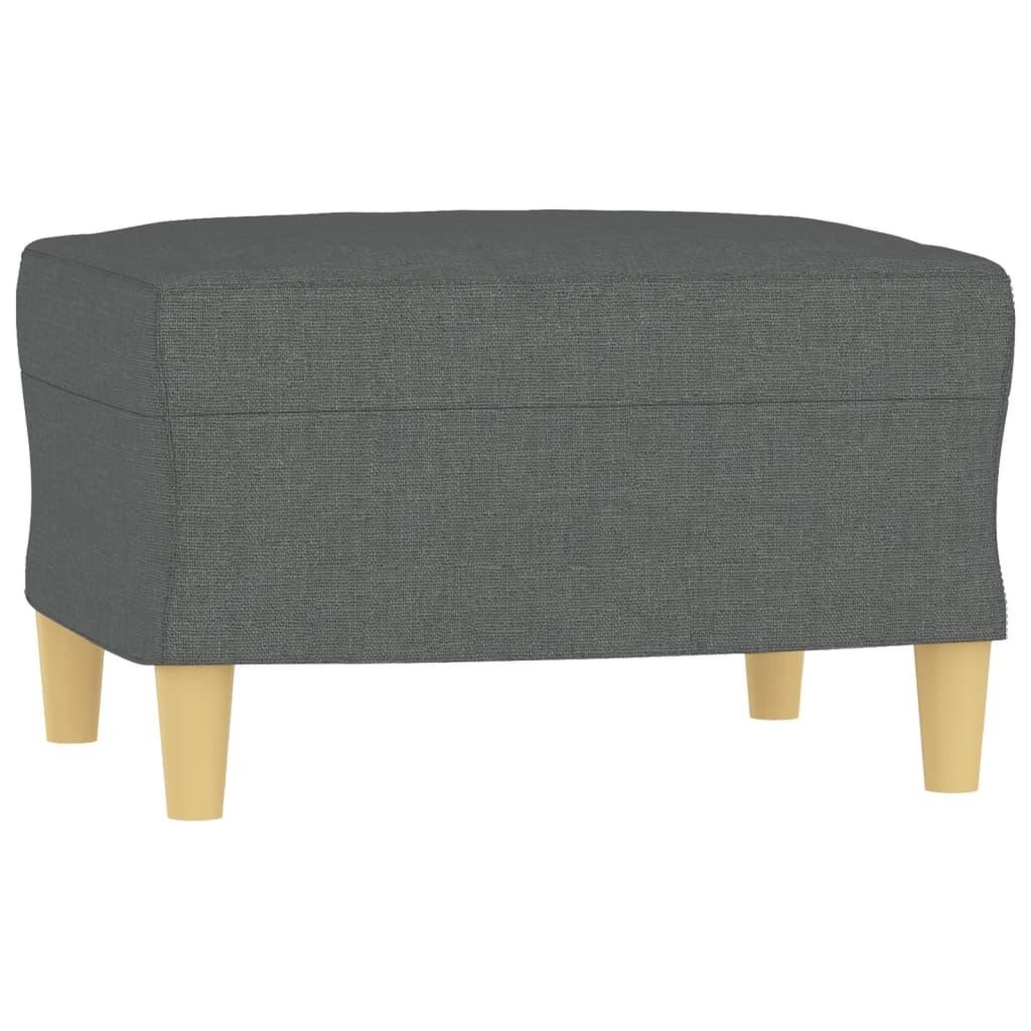 Voir la diapositive 5 : VIDAXL Canape a 3 places avec repose-pieds Gris fonce 180 cm Tissu