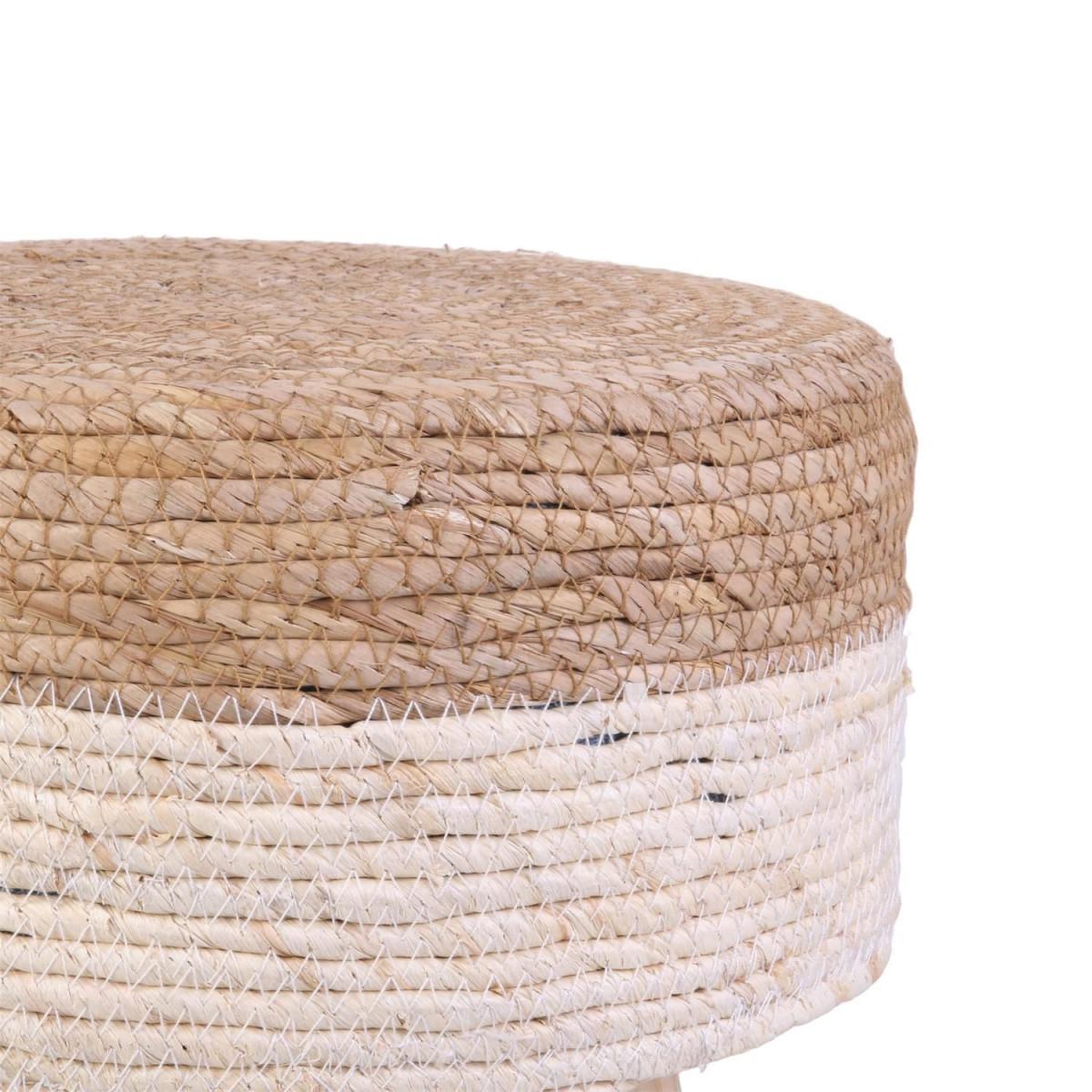 Voir la diapositive 3 : The Home Deco Factory Tabouret design en bois  lagoon  naturel
