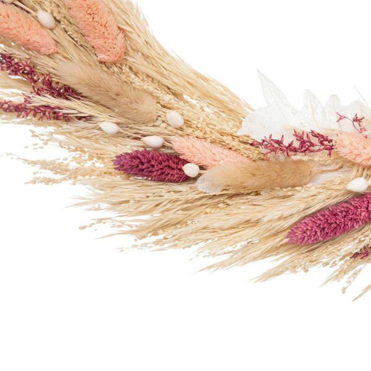 ATMOSPHERA Couronne de Fleurs Séchées  Murale  34cm Rose