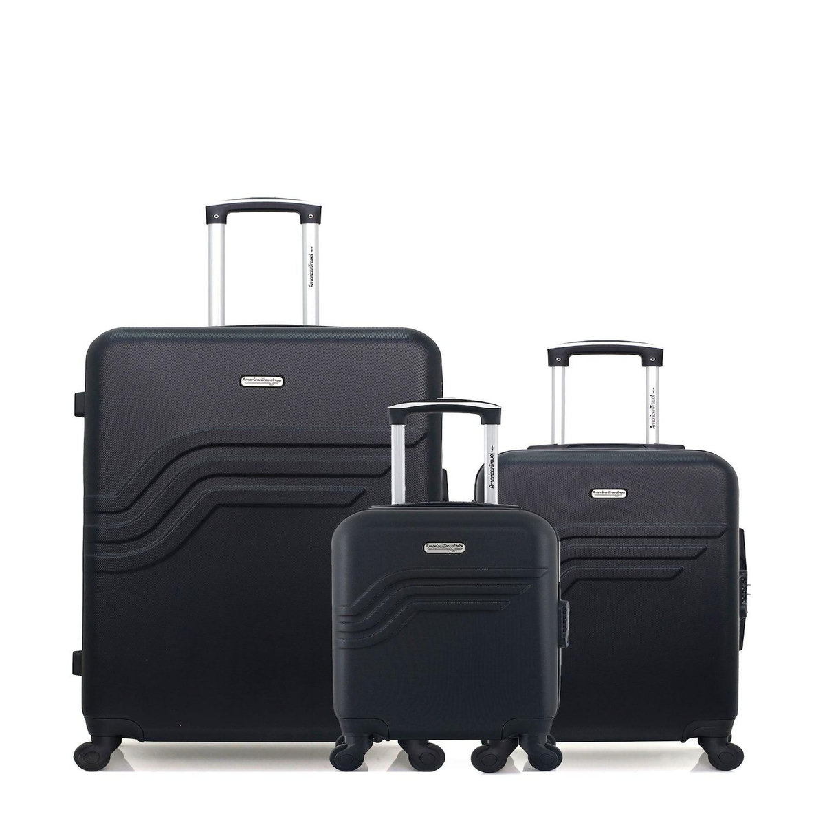 AMERICAN TRAVEL AMERICAN TRAVEL - LOT DE 3 - Valises grand format, cabine et cabine XXS QUEENS