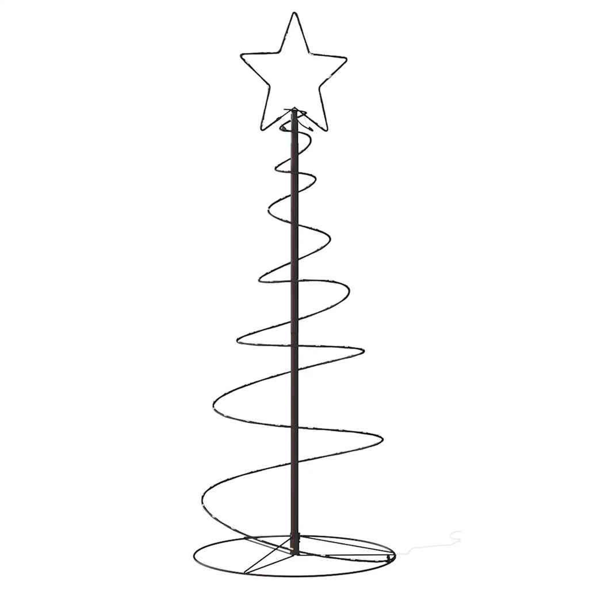 Voir la diapositive 5 : VIDAXL Sapin de Noël a LED 80 LED blanc chaud 120 cm