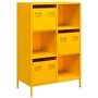 Voir la diapositive 2 : VIDAXL Buffet haut jaune moutarde 68x39x103,5 cm acier
