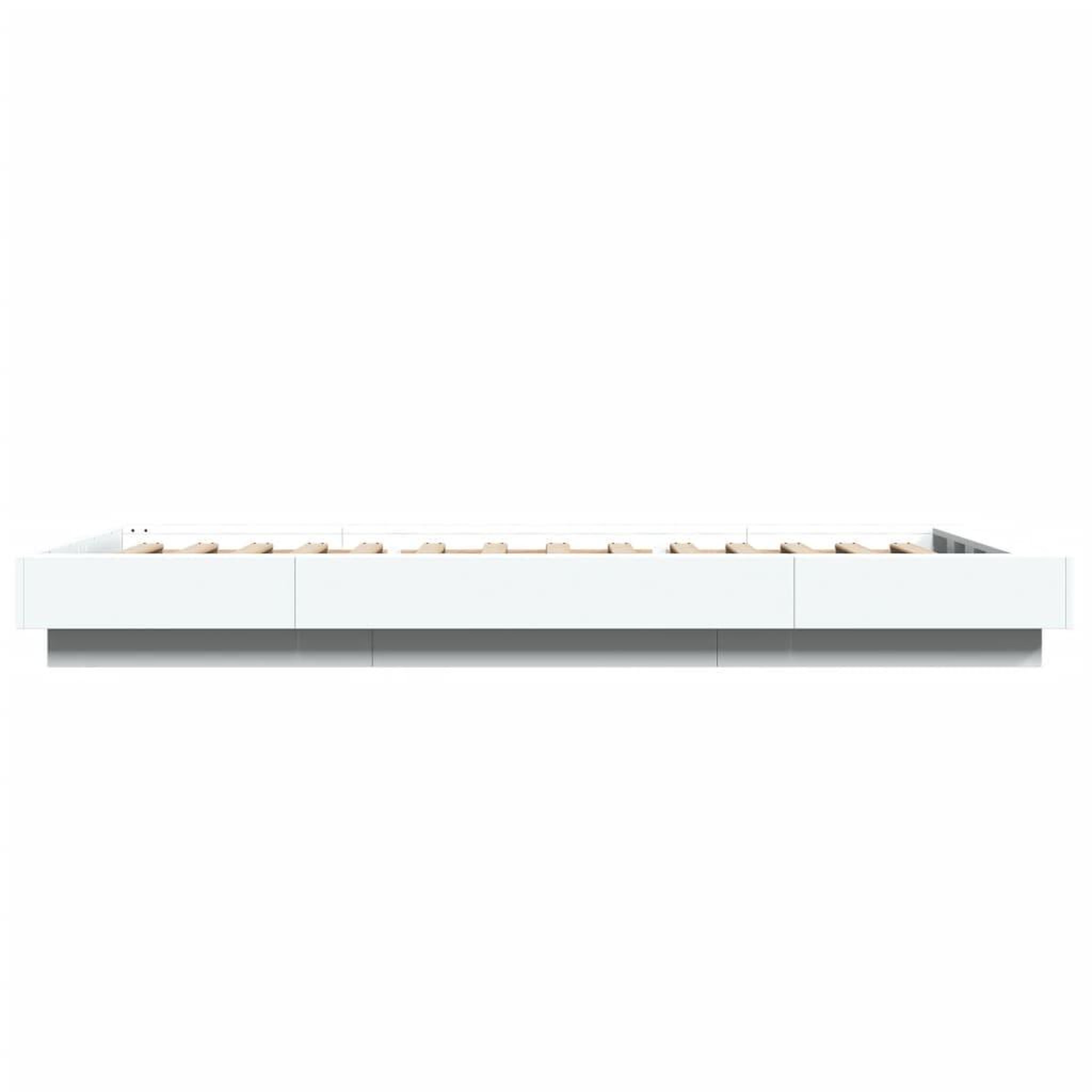 Voir la diapositive 5 : VIDAXL Cadre de lit sans matelas blanc 100x200 cm