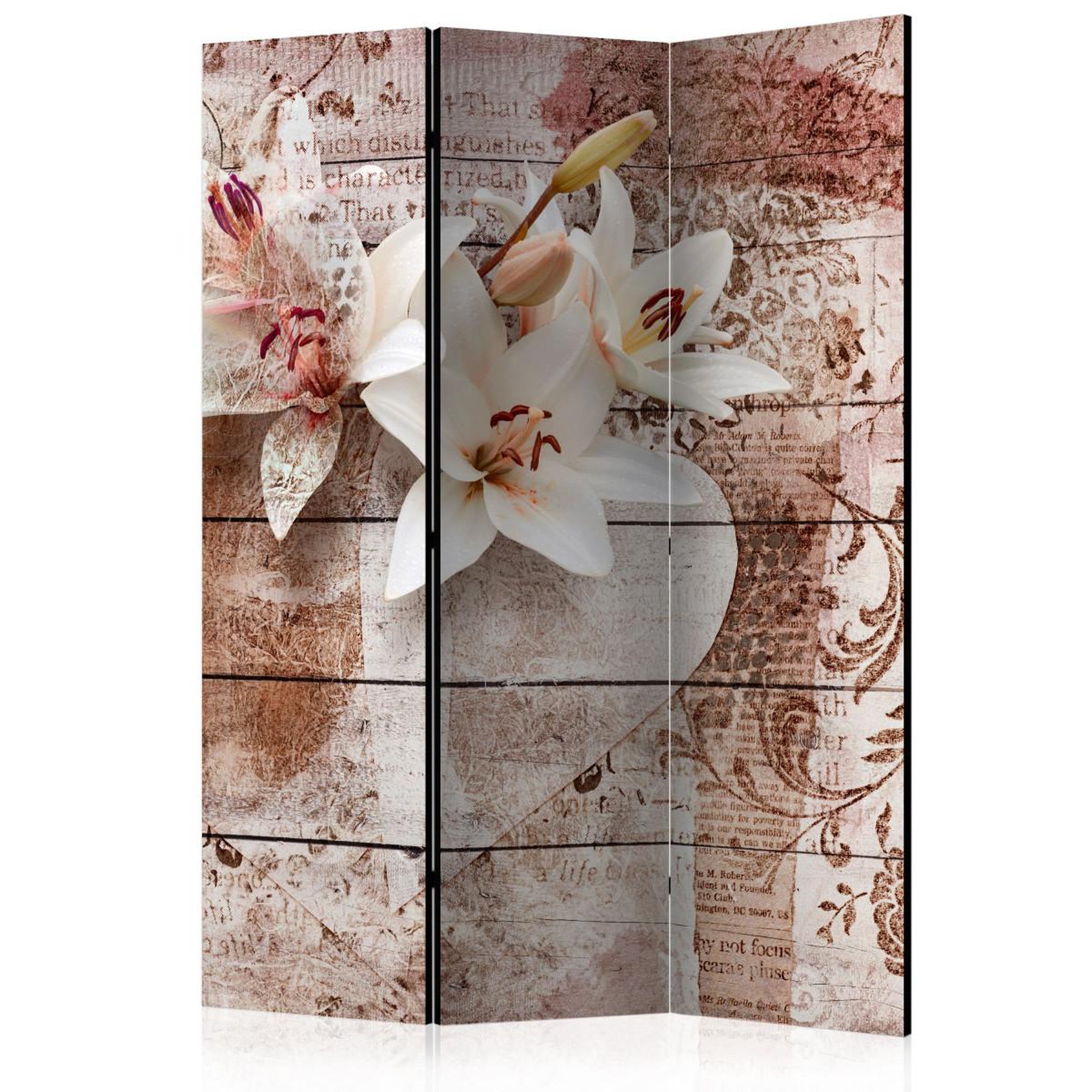 Paris Prix Paravent 3 volets  romantic memories  135x172cm