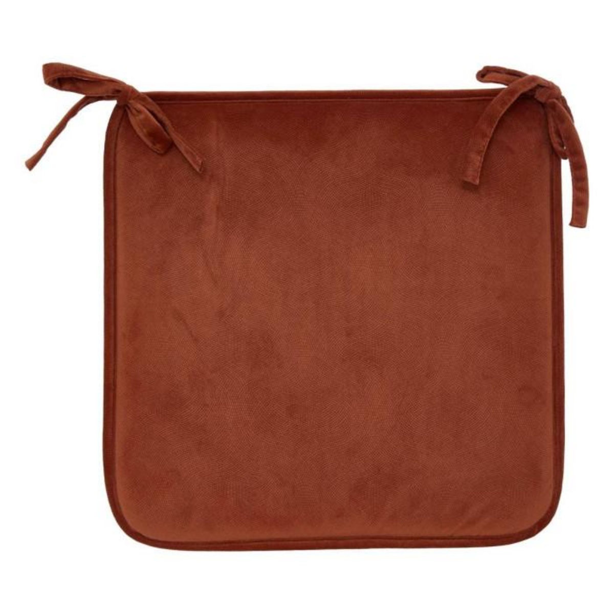 ATMOSPHERA Galette de Chaise Uni  Lilou  38x38cm Terracotta