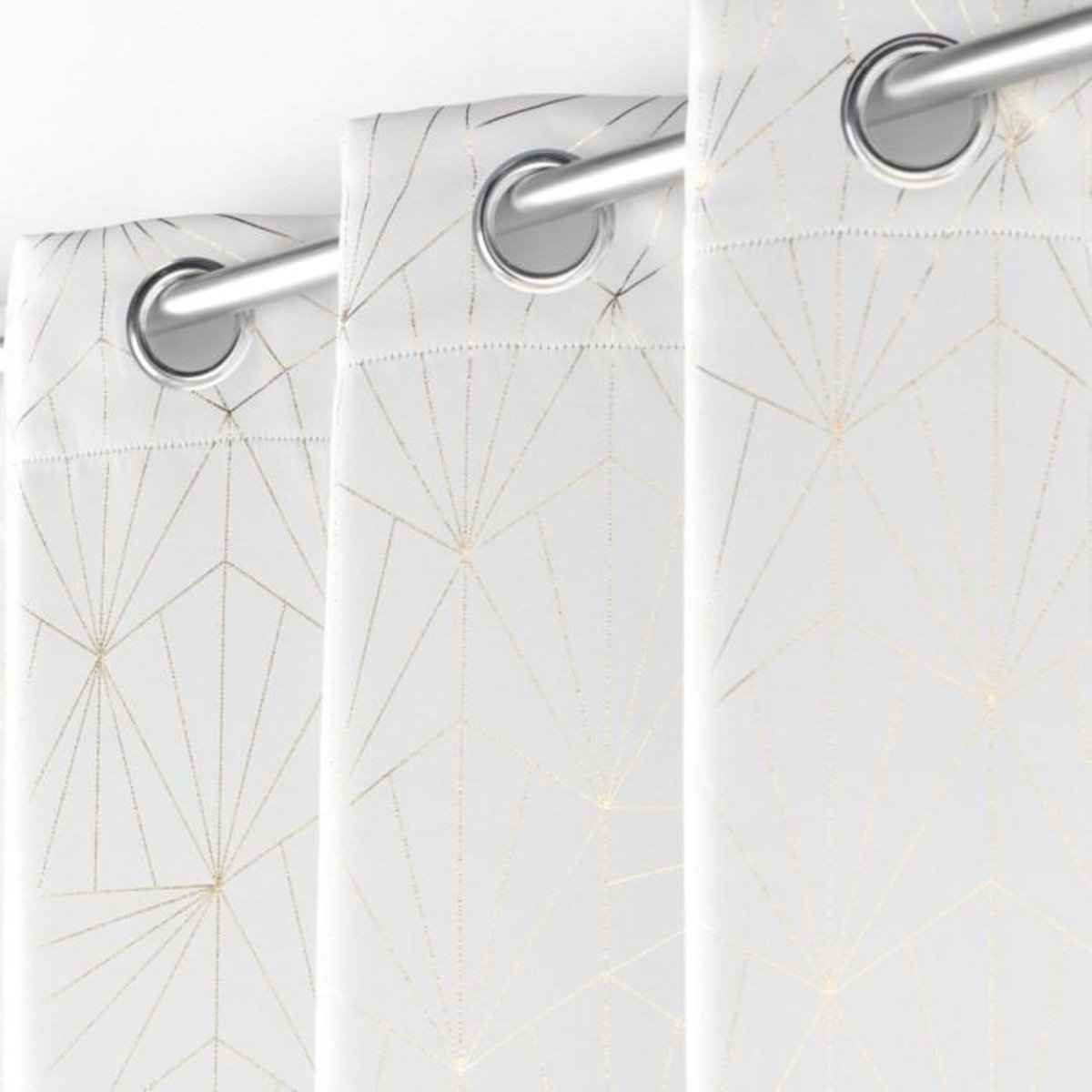 Paris Prix Rideau Occultant à Œillets  Eclat  140x260cm Blanc