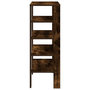 Voir la diapositive 5 : VIDAXL Etagere a chaussures chene fume 61x32x87,5 cm bois d'ingenierie