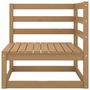 Voir la diapositive 5 : VIDAXL Salon de jardin 3 pcs marron miel bois de pin massif