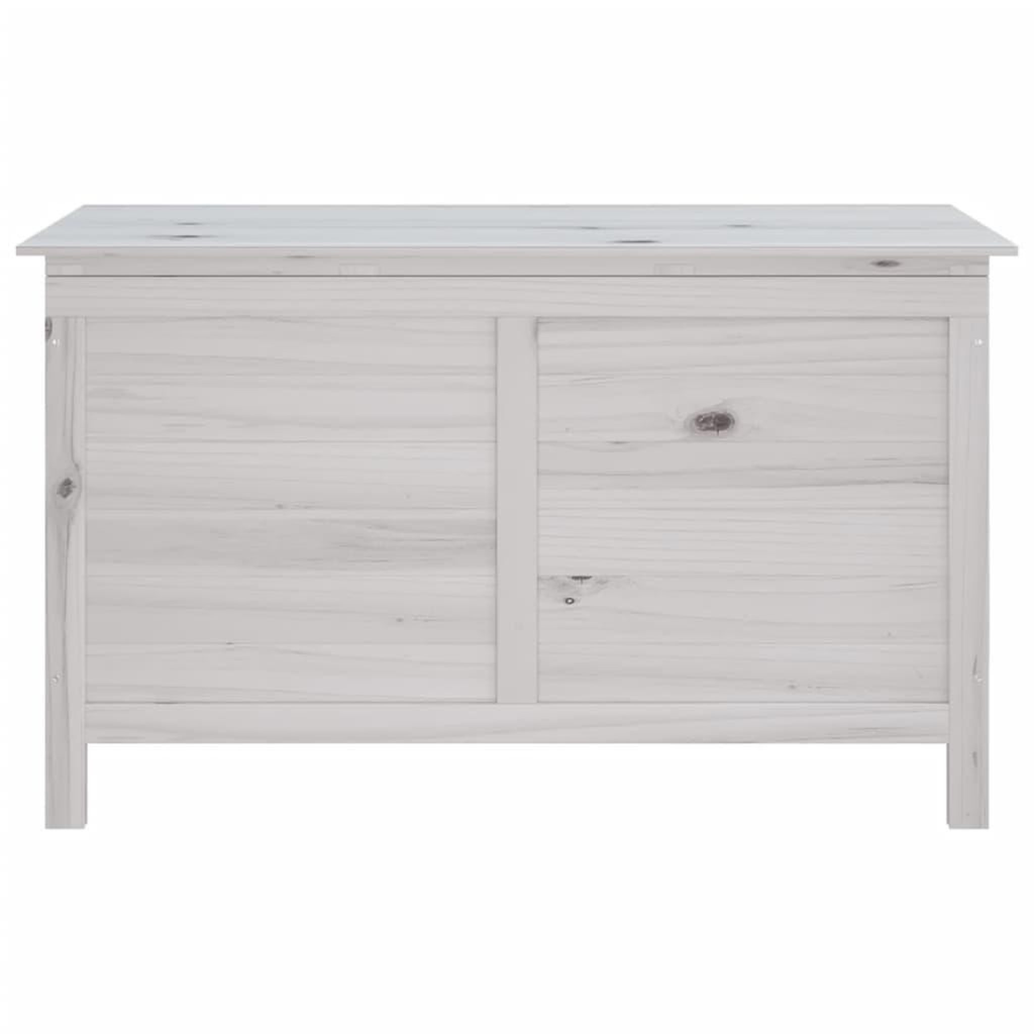 Voir la diapositive 4 : VIDAXL Boîte de rangement de jardin blanc bois massif de sapin