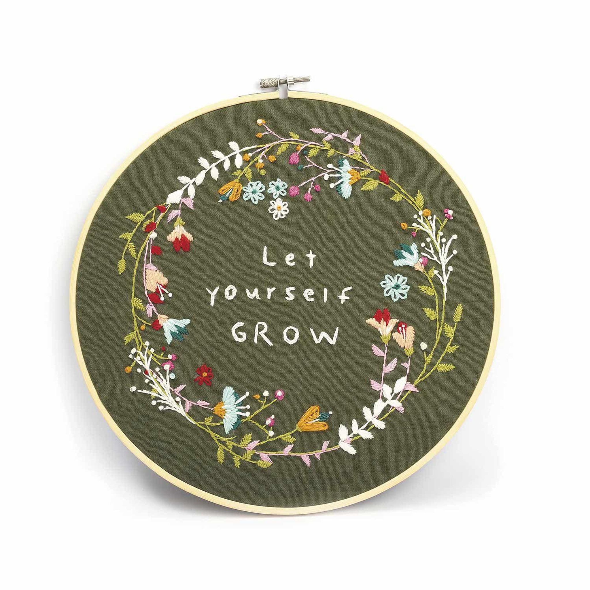 Voir la diapositive 1 : Graine créative Kit broderie décorative végétale