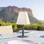 Voir la diapositive 4 : Lumisky Lampe de table solaire STANDY MINI Blanc Acier H36cm