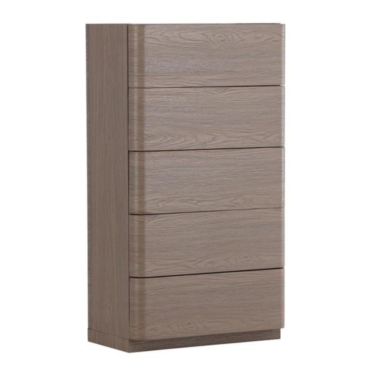 Paris Prix Commode Design 5 Tiroirs  Noble  100cm Moka