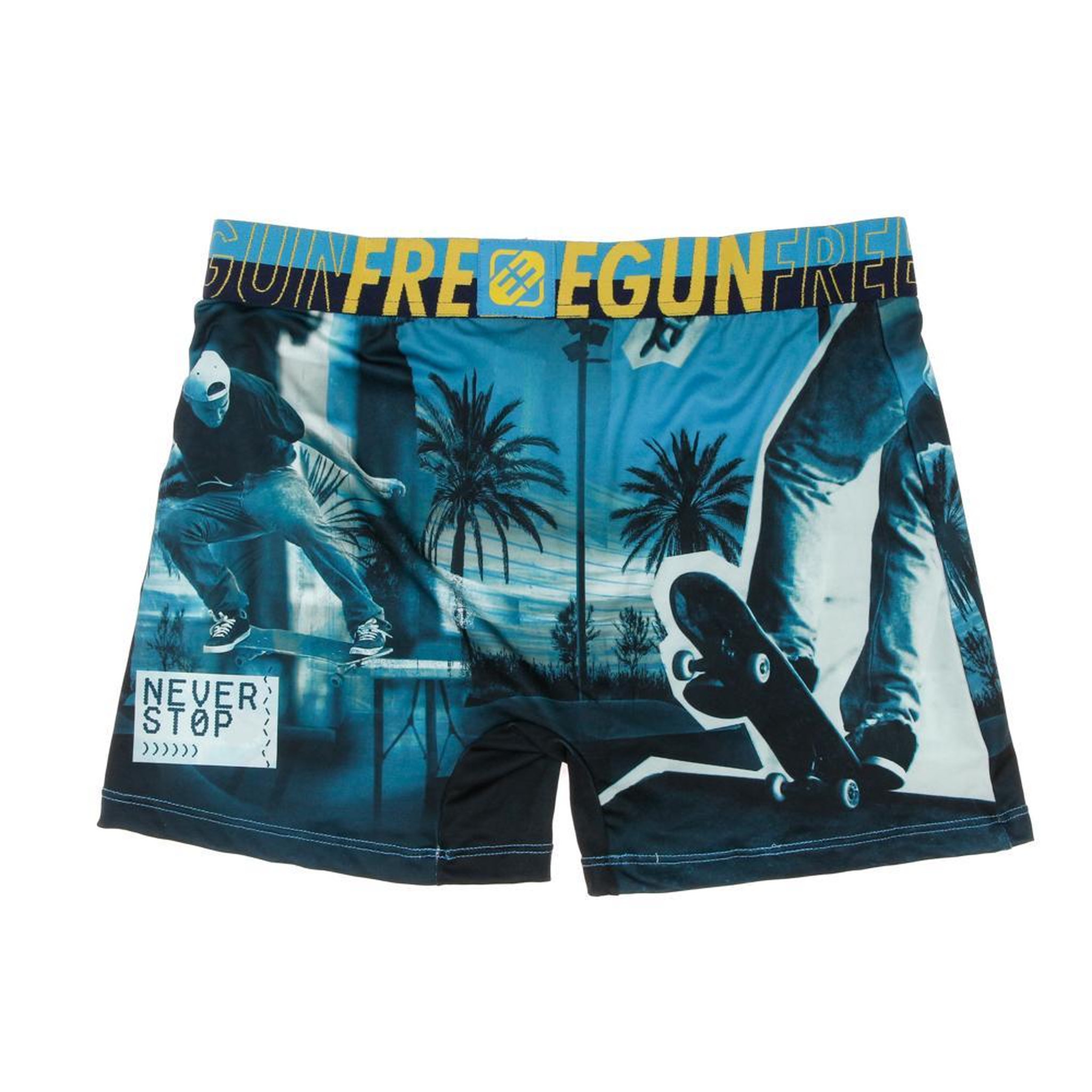 Voir la diapositive 2 : FREEGUN Boxer /Noir à Imprimés Homme Freegun RID