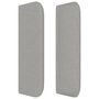Voir la diapositive 4 : VIDAXL Tete de lit avec oreilles Gris clair 163x16x78/88 cm Tissu