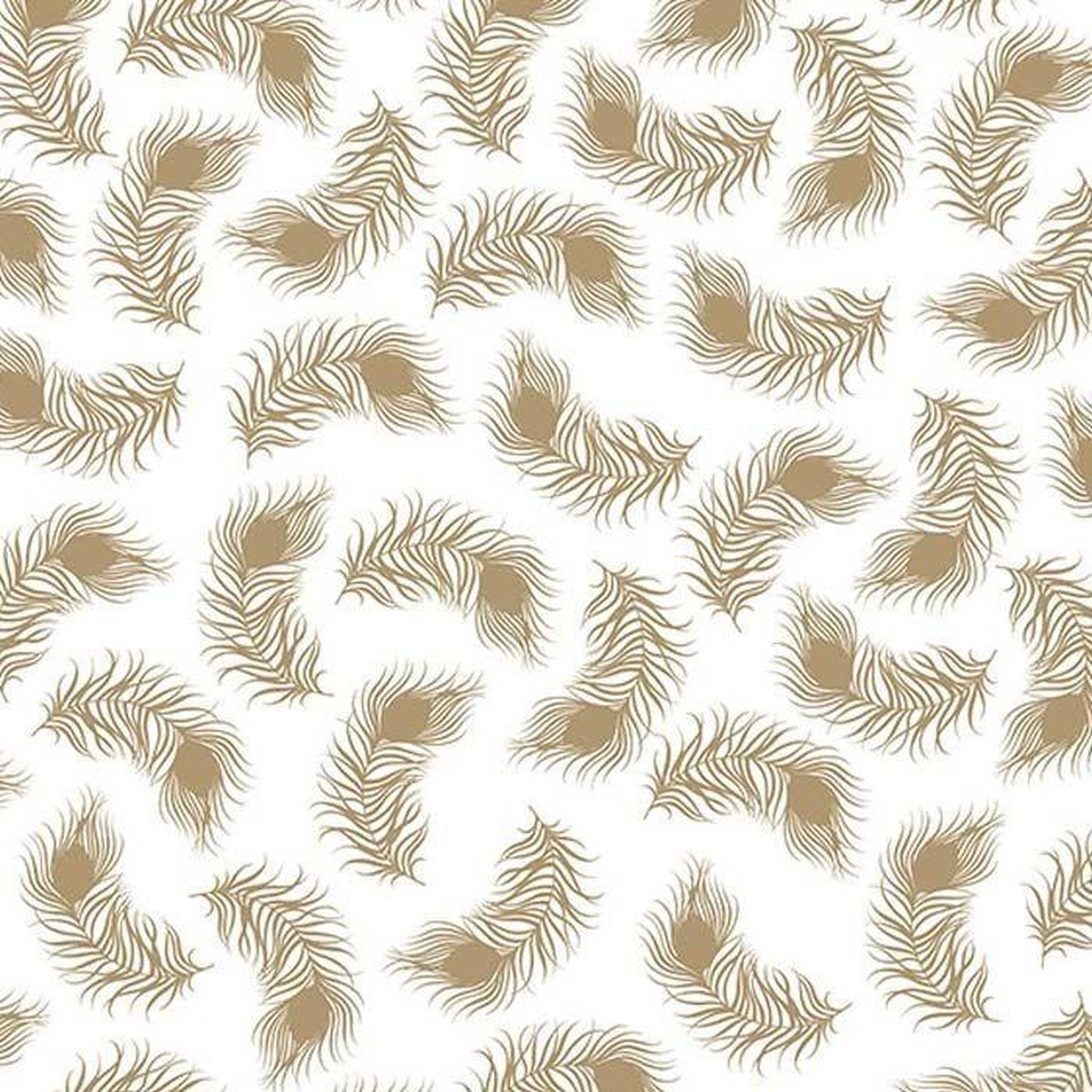 Voir la diapositive 1 : Artemio Papier calque japonais 90 g/ m² - 30 x 30 cm - Plumes dorées
