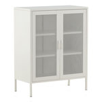 Paris Prix Buffet 2 Portes en Métal  Misha  102cm Blanc
