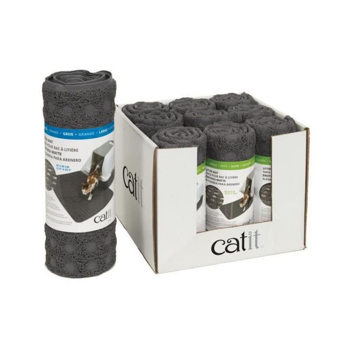 Cat'it CAT IT Tapis pour bac a litiere - Grand format - 90 x 60 cm 35,5 x 23,5 po - Pour chat