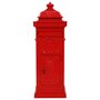 Voir la diapositive 3 : VIDAXL Boîte aux lettres a pilier Aluminium Vintage antirouille Rouge